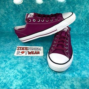 Converse CTAS Pro OX 'Rose Maroon’ Men’s Low Top Suede Skate Shoes